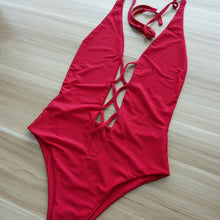 Load image into Gallery viewer, 2019 Red Sexy One Piece Swimsuit - BeautySwimsuit